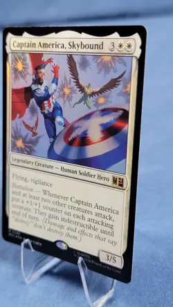 Captain America, Skybound - Foil Rare MtG Card MSC 588 - Image 4