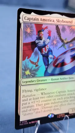 Captain America, Skybound - Foil Rare MtG Card MSC 588 - Image 5