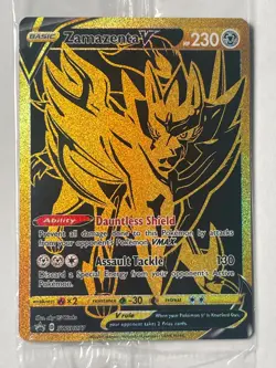 Zamazenta V SWSH077 SWSH: Sword & Shield Promo Cards Holo (Sealed) - Image 1