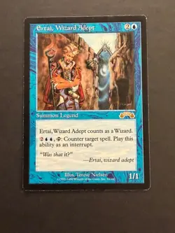 Ertai, Wizard Adept Exodus LP/MP MTG Magic the Gathering - Image 1