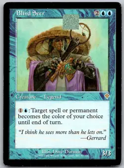 Blind Seer 47 Rare Invasion Magic: The Gathering Lightly Played - Image 1