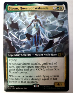 Storm, Queen of Wakanda - Extended - MTG Marvel Super Heroes Commander 0418 NM - Image 1