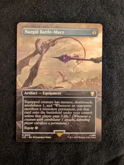 Nazgul Battle-Mace 0510 Extended Art Rare LTC Regular English 2023 MTG - Image 1