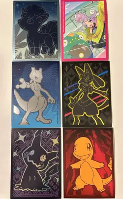 6 Pokemon Card Sleeves Game Freak Lot of 6 Pokemon TCG New Open Box USA - Image 1