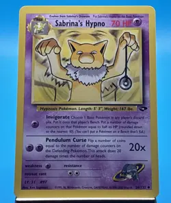 Pokemon Card - Gym Challenge 56/132 - SABRINA'S HYPNO LP+ - Image 1