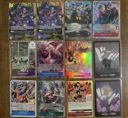 Bandai One Piece Lot (12 Cards) Rare Super Rare Alt Art Don Leader ENGLISH - Image 1