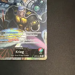Bandai One Piece Card Game - Krieg OP15-001 Leader Holo Full Art EN 5000 - Image 3