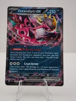 Pokemon TCG Fezandipiti ex 038/064 Shrouded Fable Holo Double Rare NM - Image 1