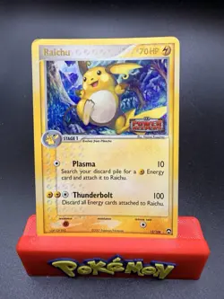 Pokemon Raichu 12/108 EX Power Keepers Reverse Holo Rare 70 HP Card 2007 - Image 1