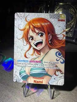 One Piece Anime Custom Nami Collectible Card Non-TCG - Image 1