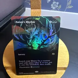 Nature's Rhythm Borderless Foil Tarkir Dragonstorm Rare 0349 MTG TDM EN NM - Image 1