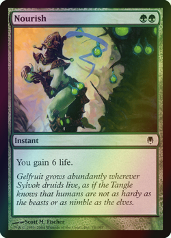 MTG Nourish Foil ** Darksteel ** English (MP) - Image 1