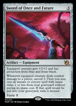 1x Sword of Once and Future NM-Mint, English March of the Machine MTG Magic - Image 1