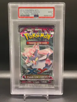 Pokemon XY Phantom Forces Diancie Factory Sealed Booster Pack PSA 9 Card TCG CCG - Image 1