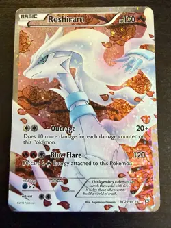 Pokemon TCG Reshiram RC22/RC25 Legendary Treasures Ultra Rare Full Art Holo - Image 1
