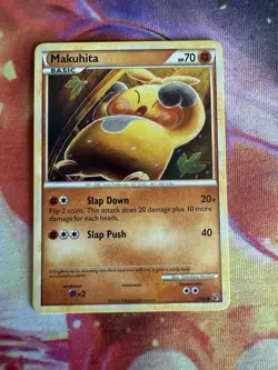 Makuhita 55/90 - Undaunted Pokemon Card - Tomokazu Komiya LP - Image 1