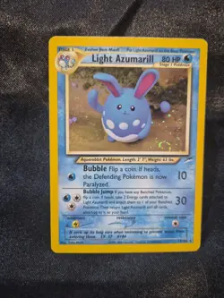 Pokemon Light Azumarill 13/105 Neo Destiny Holo - Image 1