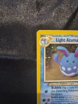 Pokemon Light Azumarill 13/105 Neo Destiny Holo - Image 2