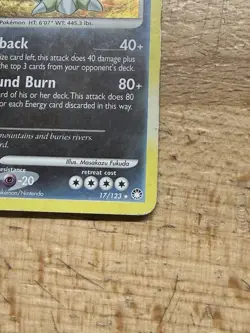 Tyranitar 17/123 Mysterious Treasures Holo Rare MP 2007 Pokemon TCG - Image 3