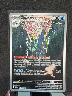 CLAWITZER 141/132 MEGA EVOLUTION HOLO ILLUSTRATION RARE NM - Image 2