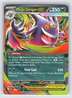 Mega Gengar ex 073 Holo Promo ME: Mega Evolution Promo Pokemon Lightly Played - Image 1