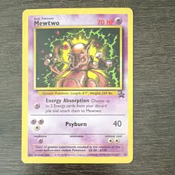 Pokemon TCG Mewtwo 14/53 Wotc Black Star Promo Promo Regular LP - Image 1
