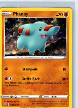 PHANPY SWSH117 SWORD & SHIELD PROMO POKEMON HOLO - Image 1