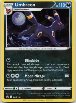 Umbreon SWSH129 Holo Promo Sword & Shield Promo Pokemon Near Mint - Image 1