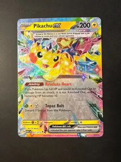 2026 Pokemon MEG Ascended Heros Pikachu ex 57 /217 Holo Rare Art holographic 01 - Image 1