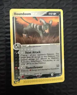 The Pokemon Company Houndoom 34/97 Dragon Uncommon Unlimited Eng 70 HP - Image 1
