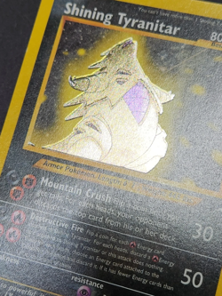 Shining Tyranitar 113/105 Neo Destiny Unlimited Holofoil Secret Rare Pokemon TCG - Image 3