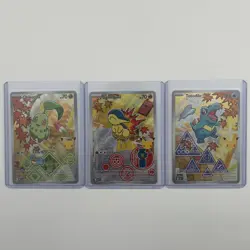 Pokemon First Partner Illustration Collection Series 2 Gen 2 Johto Starters NM - Image 1