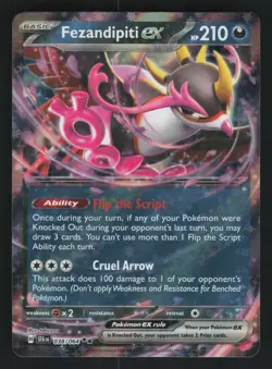Fezandipiti ex 038/064 Double Rare Shrouded Fable Pokemon Holo NM/M - Image 1