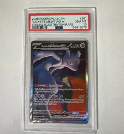Pokemon Team Rocket's Mewtwo ex 281/217 Me: Ascended Heroes PSA 10 SIR Holo - Image 1