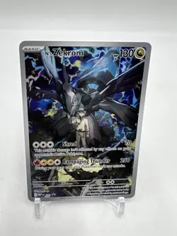 Pokemon Ns Zekrom Promo 031 Mega Evolution Black Star Full Art Holo Card - Image 1