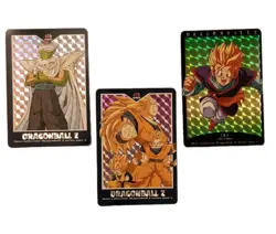 Lot of Vintage Dragon Ball Z Prism Hero Collection Cards #318, #400, #408 - Image 1