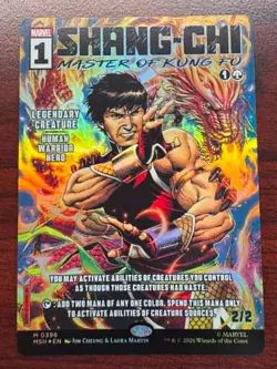 🌈 FOIL - Shang-Chi Master Of Kung Fu #396 Marvel Borderless Comic Card MTG - NM - Image 1