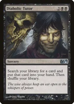 Diabolic Tutor (Magic 2010 91) - Uncommon Magic: The Gathering Card - Image 1