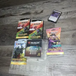 MTG Magic The Gathering Lot Dominaria United Booster Pack Factory Sealed + Cards - Image 1