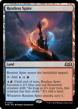 x4 Restless Spire WOE MTG 260 RARE M/NM 4x - Image 1