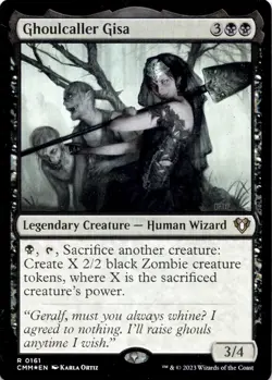 Ghoulcaller Gisa (FOIL) 161 Rare Commander Masters Magic: The Gathering NM - Image 1