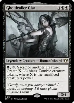Ghoulcaller Gisa (FOIL) 161 Rare Commander Masters Magic: The Gathering NM - Image 3