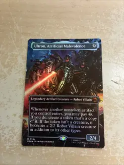 Ultron, Artificial Malevolence (Borderless) (0344) Marvel Super Heroes Foil - Image 1