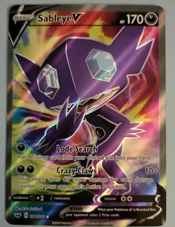 Sableye V #194 Pokemon Card Sword And Shield - Image 1