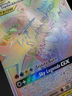 Moltres & Zapdos & Articuno GX 69/68 Hidden Fates Rainbow Pokemon Card NM/M - Image 4