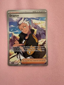 Pokemon TCG Drayton Surging Sparks Ultra Rare Trainer Card #232/191 - Image 1