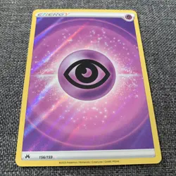 Pokemon TCG Psychic Energy 156/159 Ultra Rare Sword & Shield Crown Zenith Holo - Image 3