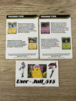 Pokemon Pitch Black - Pre Release Trainer Tips Cards: Mega Darkrai Chandelure ex - Image 2