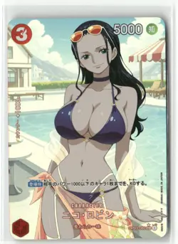 NICO ROBIN ONE PIECE Holographic Art Goddess Story Anime Collectible Card - Image 1