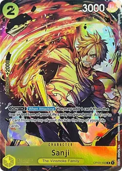 Sanji - OP03-102 - P (Premium Card Collection -BANDAI CARD GAMES Fest. 23-24 Edi - Image 1